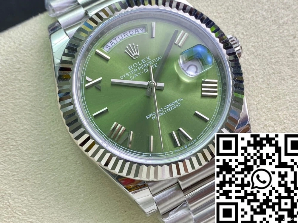 Rolex EW Day M228239-0033 Olive Factory Dial Green Date 0423
